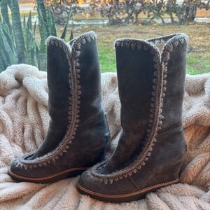 MOU French Wedge Boots 38